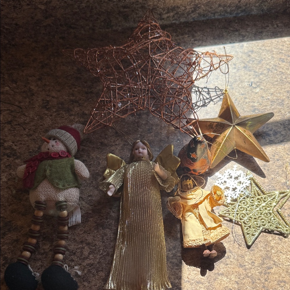 Not Rated Festive Ornament Collection with Gold and Green Highlights